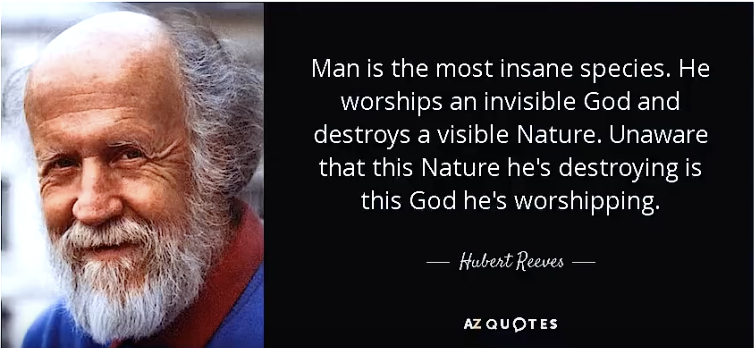 Zitat von Hubert Reeves über die Natur